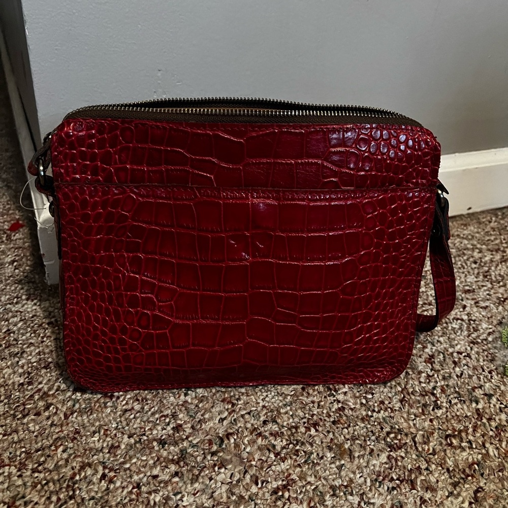 Patricia Nash Red Alligator skin Crossbody